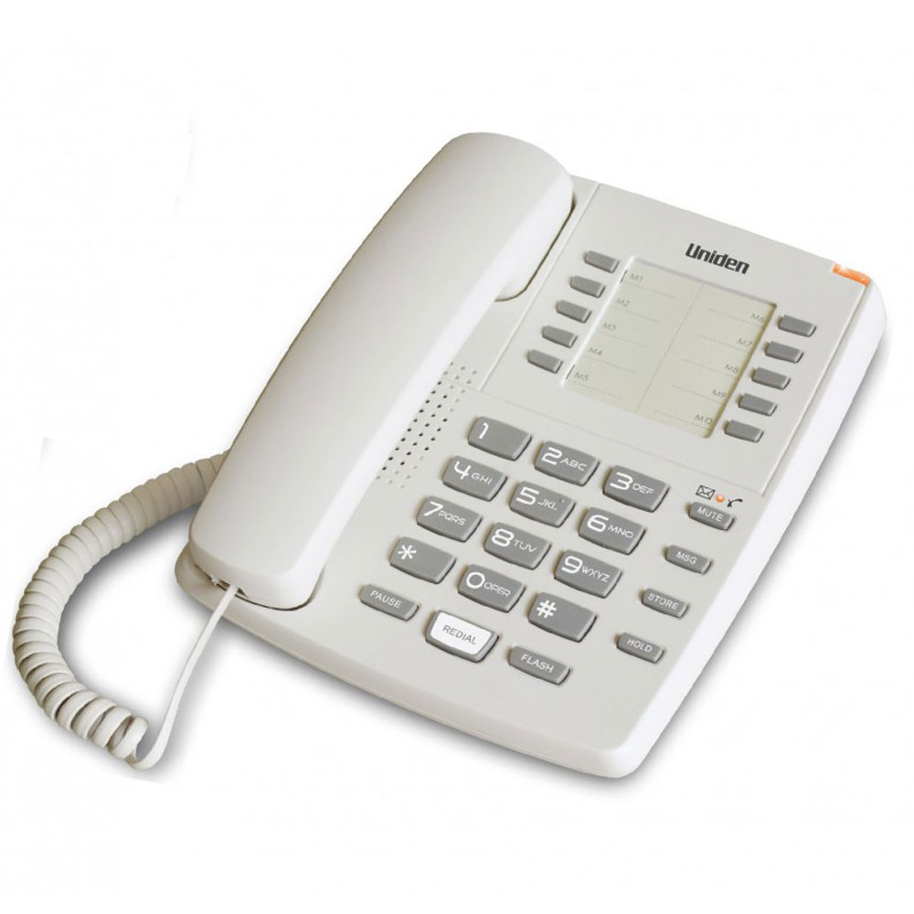 UNIDEN CORDED PHONE WHITE