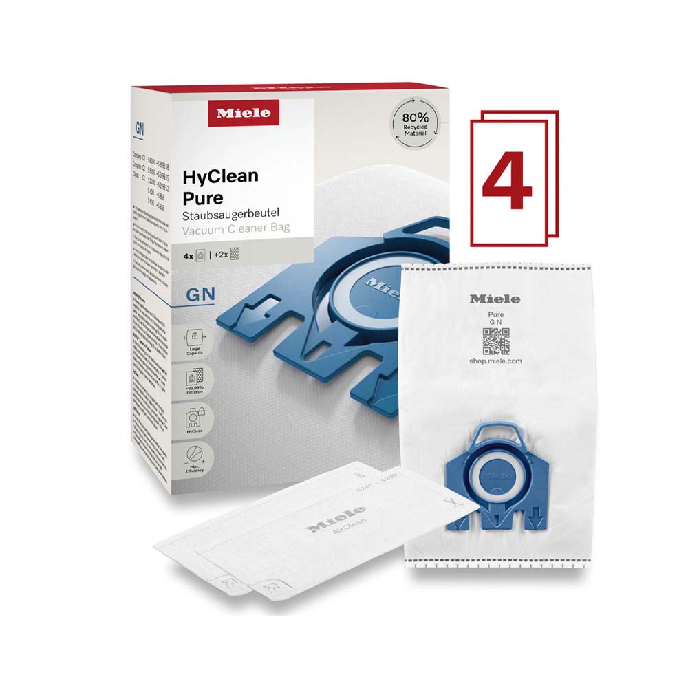 MIELE VACUUM CLEANER DUST BAGS GN HYCLEAN PURE INT