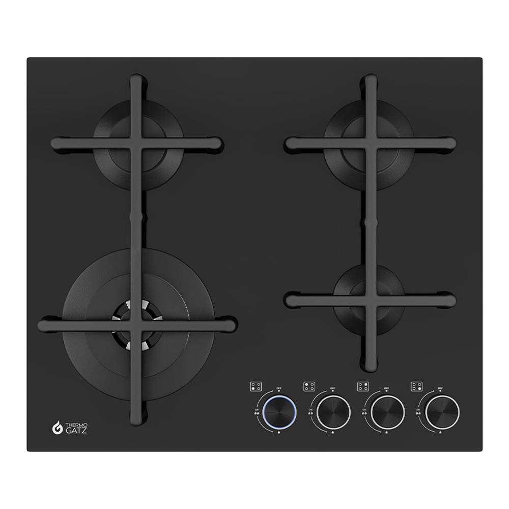 THERMOGATZ GAS HOB BLACK