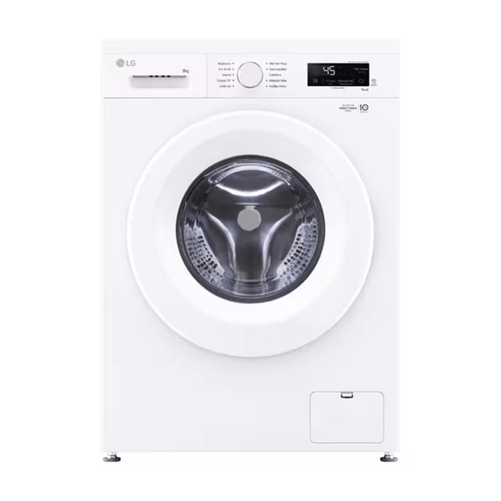 LG WASHINE MACHINE 8KG WHITE STEAM