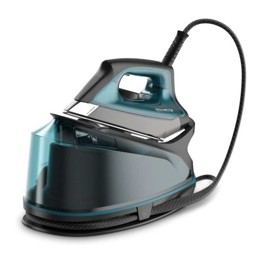 ROWENTA IRON STEAM PRESS 6.3 BLACK AND TURQUOISE