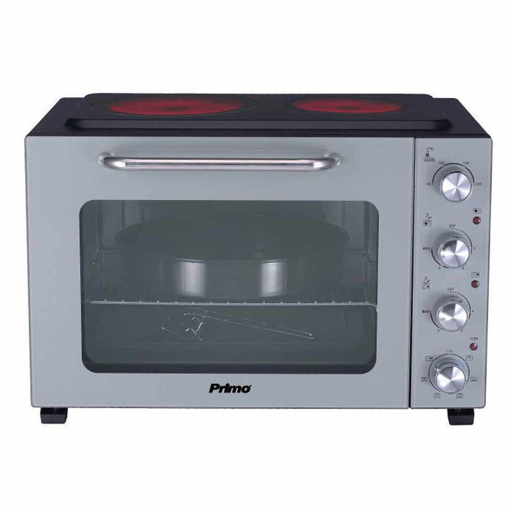 PRIMO ELECTRIC MINI OVEN 50L WITH 2 BURNERS