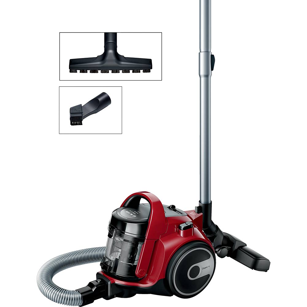 BOSCH CORDED VACUUM CLEANER BAGLESS RED