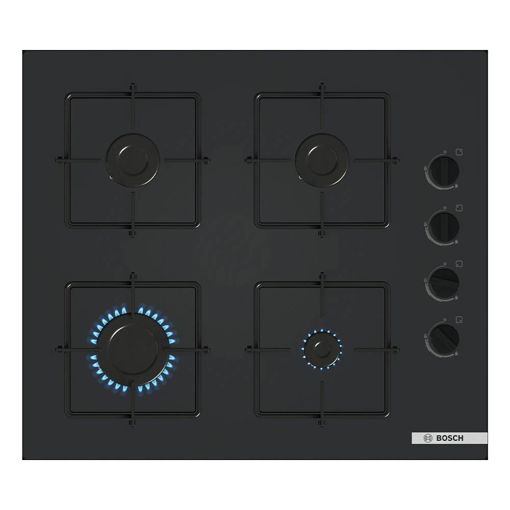 BOSCH GAS HOBS TEMPERED GLASS BLACK SERIES 2