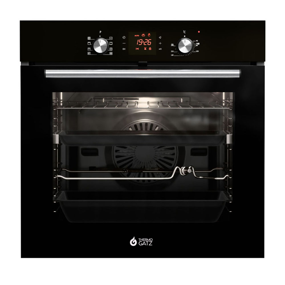 THERMOGATZ BUILT-IN OVEN 80L BLACK