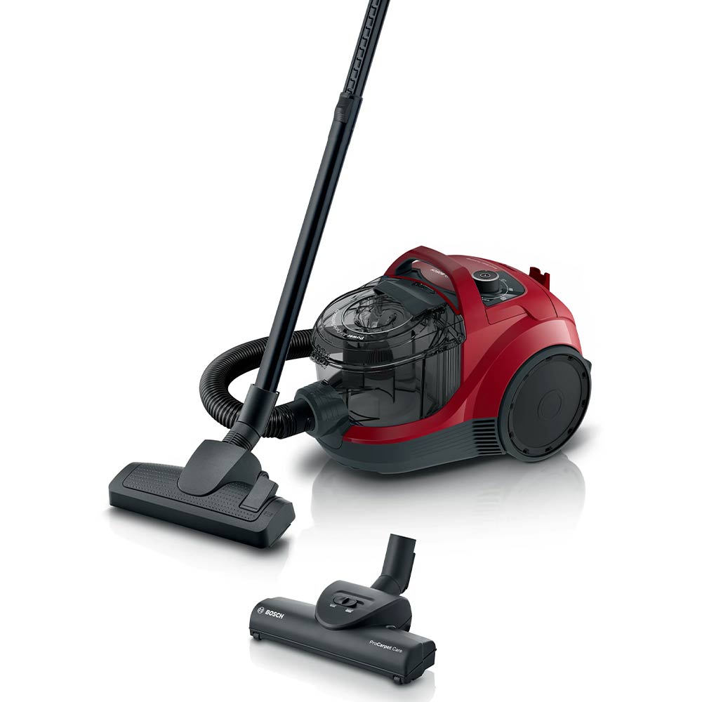 BOSCH CORDED VACUUM CLEANER BAGLESS RED FOR PETS