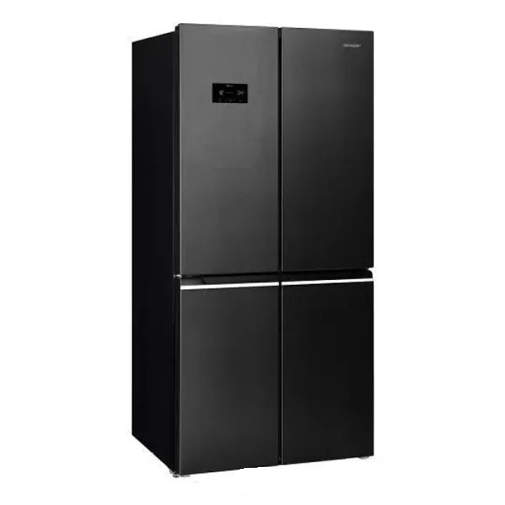 SHARP REFRIGERATOR 4-DOORS BLACK INOX