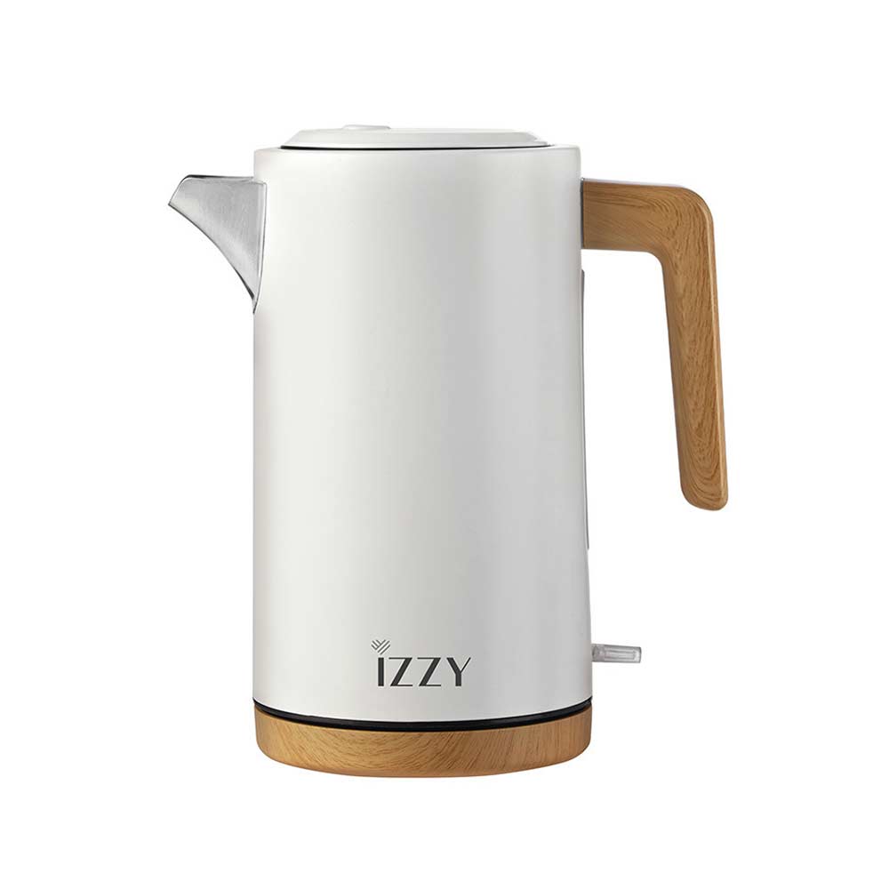 IZZY WOODEN KETTLE WHITE