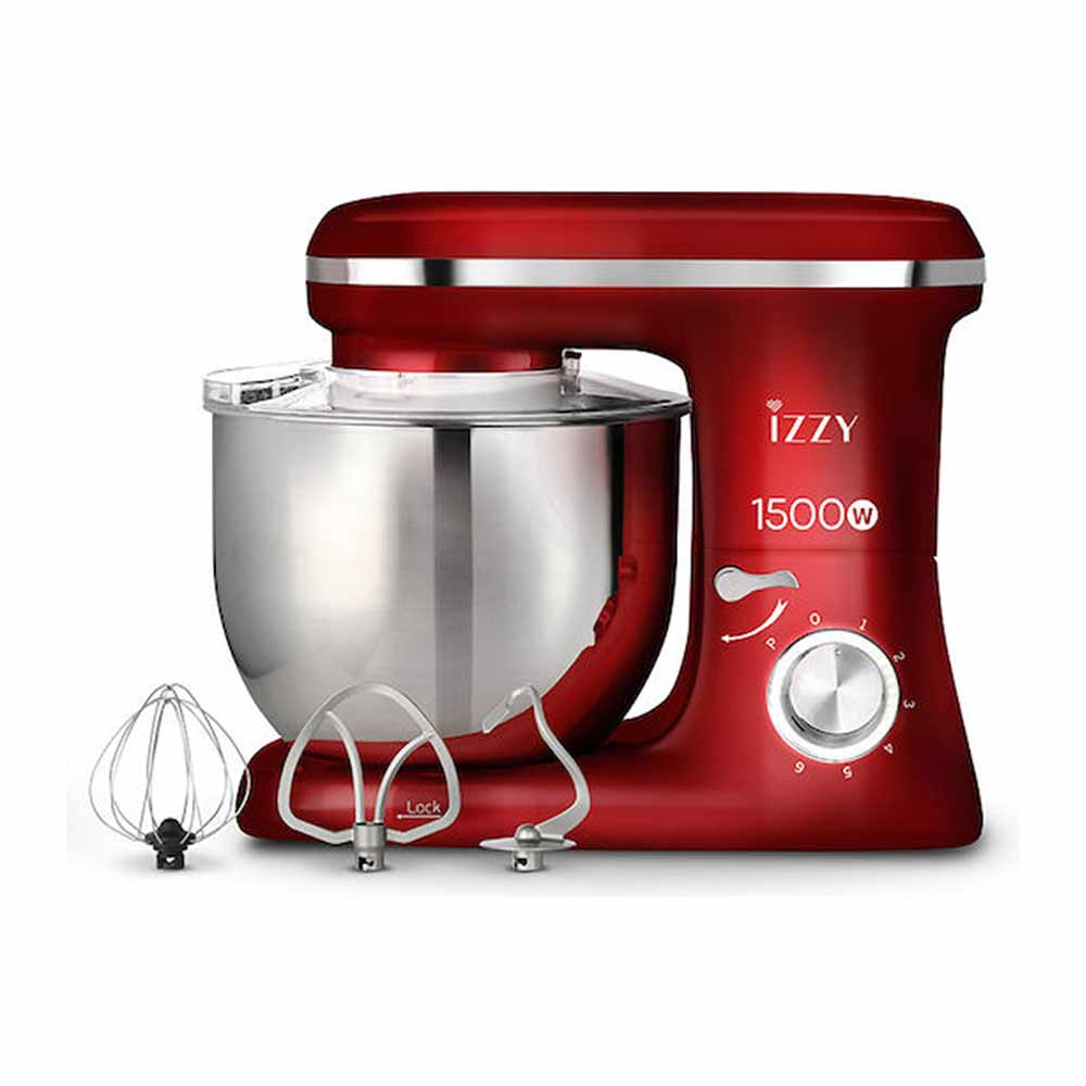 IZZY FOOD PROCESSOR MIXER SPICY RED IZ-1500