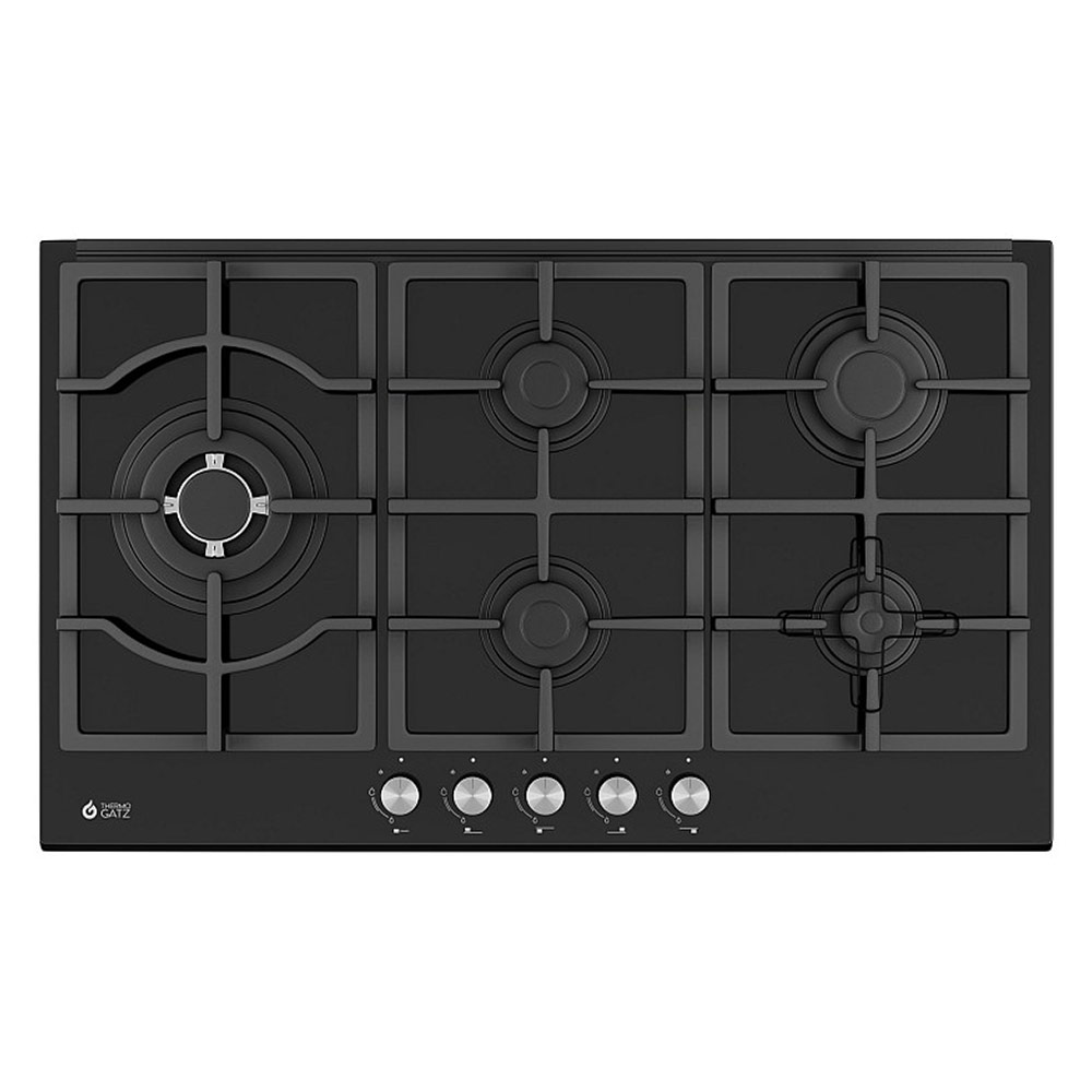 THERMOGATZ GAS HOBS BLACK GLASS 86CM