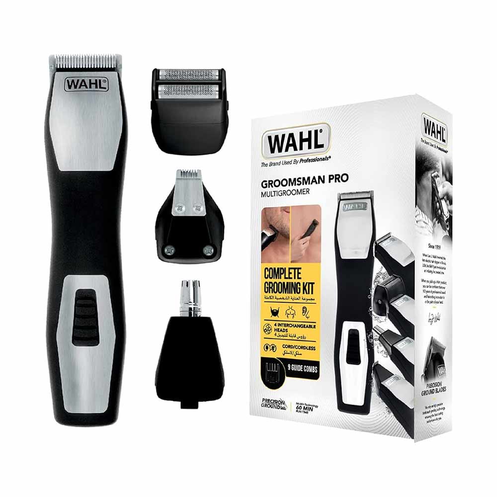 WAHL GROOMSMAN PRO HAIR TRIMMER SILVER