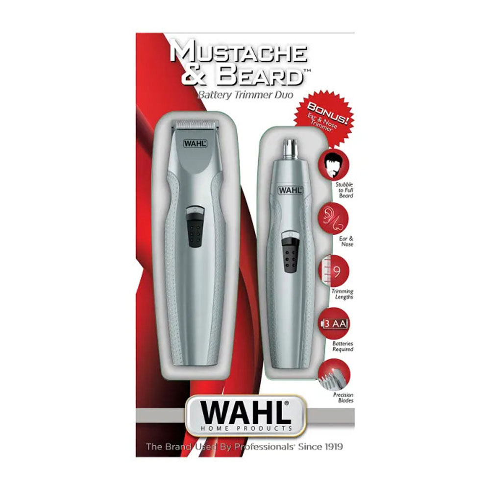 WAHL MUSTACHE & BEARD + EAR & NOSE TRIMMERS