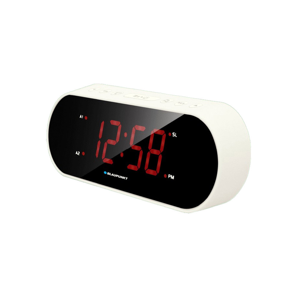BLAUPUNKT RADIOCLOCK WITH DUAL ALARM WHITE