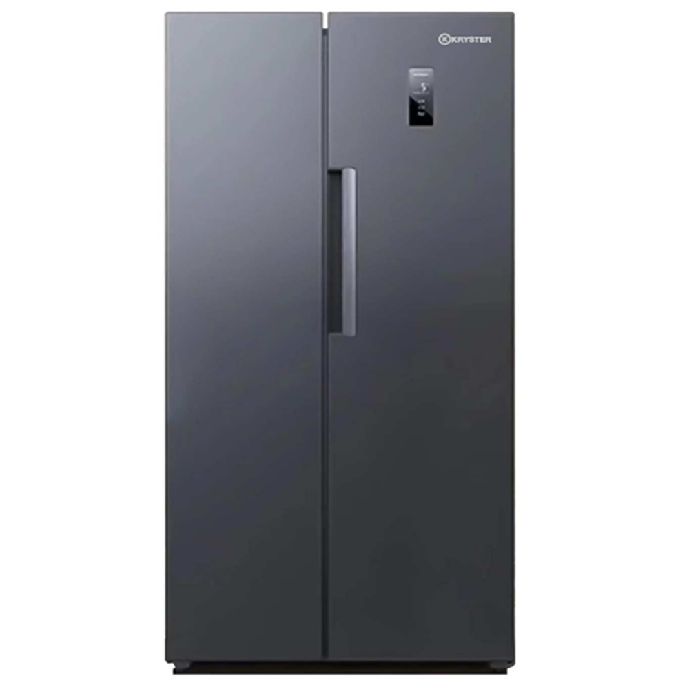 KRYSTER REFRIGERATOR SIDE BY SIDE INVERTER DARK GREY