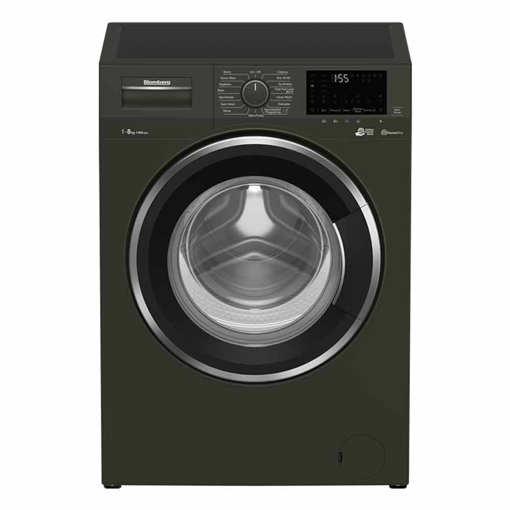BLOMBERG WASHING MACHINE 8KG BLACK INOX